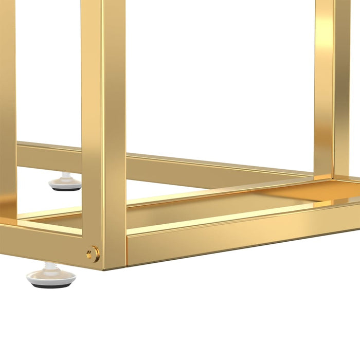 vidaXL Tavolino per Computer Marmo Nero 50x35x65 cm Vetro Temperato