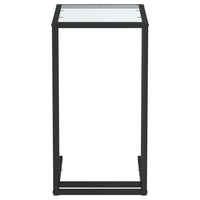 Tavolino per Computer Trasparente 50x35x65 cm Vetro Temperato 331649