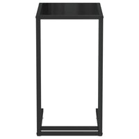 Tavolino per Computer Nero 50x35x65 cm in Vetro Temperato 331650