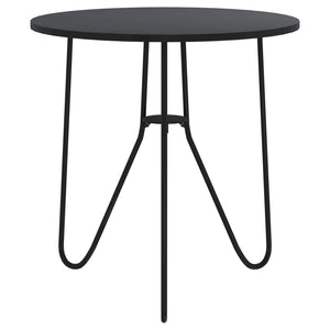Tavolino da Salotto Nero 48 cm in MDF e Ferro cod mxl 24733