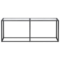 Tavolo Consolle Trasparente 200x35x75,5 cm in Vetro Temperato cod mxl 57305