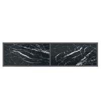 Tavolo Consolle Nero 140x35x75,5 cm in Vetro Temperato 331697