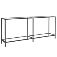 Tavolo Consolle Trasparente 180x35x75,5 cm in Vetro Temperato 331702