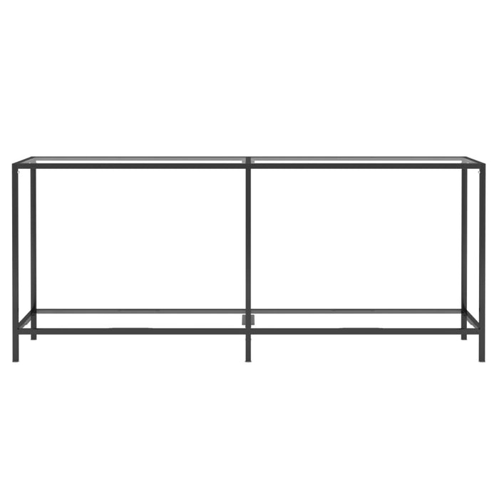 Tavolo Consolle Trasparente 180x35x75,5 cm in Vetro Temperato 331702