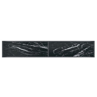Tavolo Consolle Nero 200x35x75,5 cm in Vetro Temperato 331709