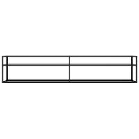 Mobile Porta TV Trasparente 200x40x40,5 cm in Vetro Temperato cod mxl 56339