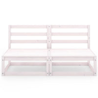 Divano da Giardino a 2 Posti in Massello di Pino Bianco