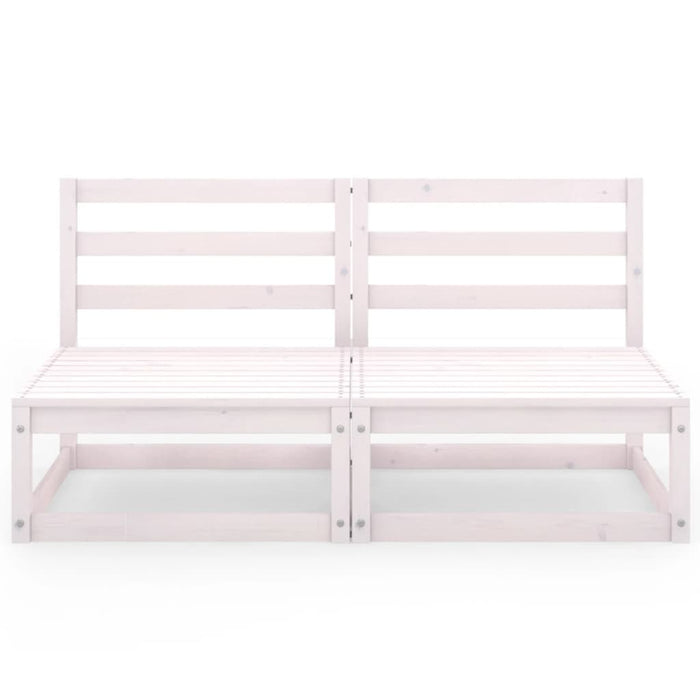 Divano da Giardino a 2 Posti in Massello di Pino Bianco