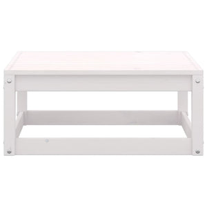 Set Divani da Giardino 5 pz Bianco in Legno Massello di Pino 3075240