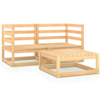 Set Divani da Giardino 3 pz in Legno Massello di Pino 3075249