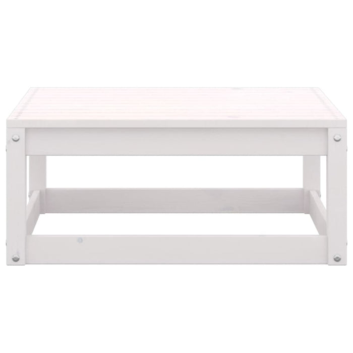 Set Divani da Giardino 5 pz Bianco in Legno Massello di Pino 3075255