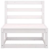 Set Divani da Giardino 4 pz Bianco in Legno Massello di Pino 3075260