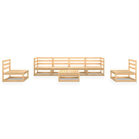 Set Divani da Giardino 7 pz in Legno Massello di Pino 3075404
