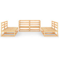 Set Divani da Giardino 6 pz in Legno Massello di Pino 3075409