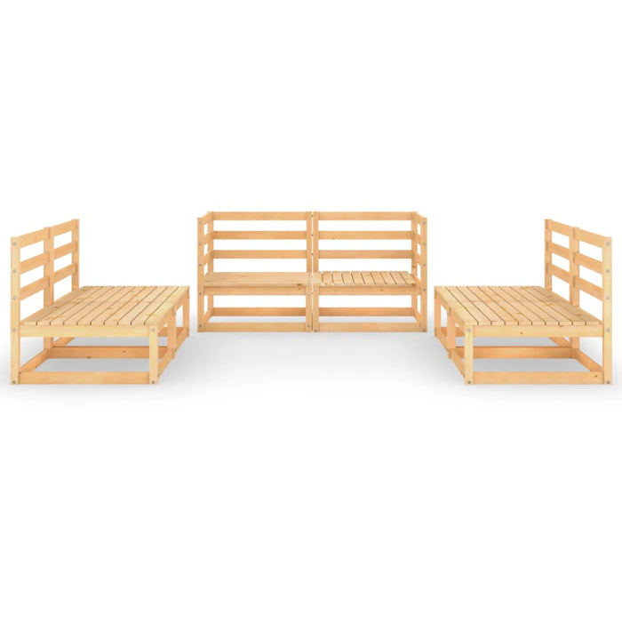 Set Divani da Giardino 6 pz in Legno Massello di Pino 3075409