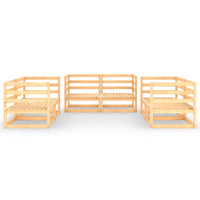 Set Divani da Giardino 6 pz in Legno Massello di Pino 3075439