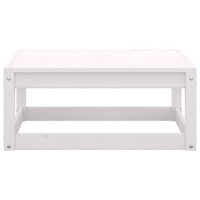 Set Divani da Giardino 8 pz Bianco in Legno Massello di Pino 3075455