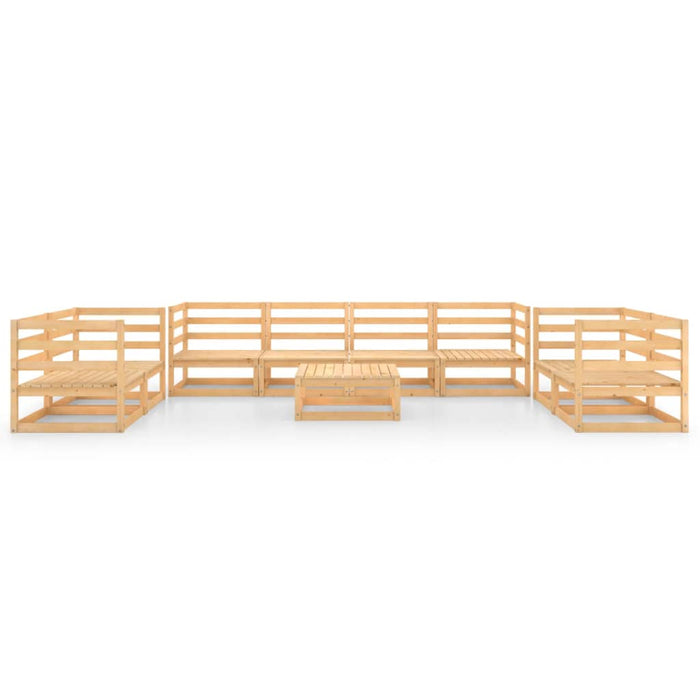 Set Divani da Giardino 9 pz in Legno Massello di Pino 3075464