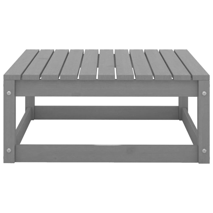 Set Divani da Giardino 5 pz Grigio in Legno Massello di Pino 3075491