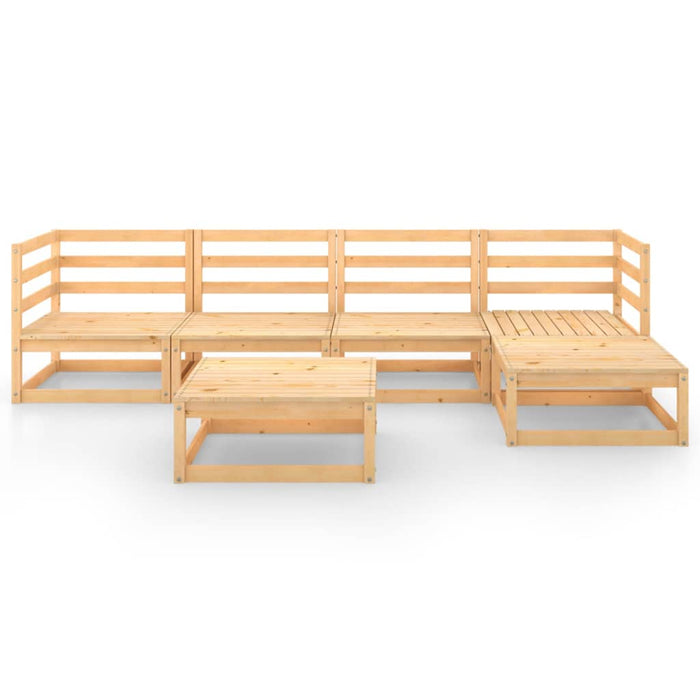 Set Divani da Giardino 6 pz in Legno Massello di Pino 3075539