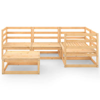 Set Divani da Giardino 5 pz in Legno Massello di Pino 3075549