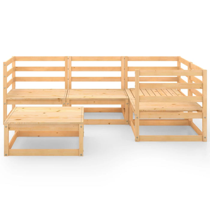 Set Divani da Giardino 5 pz in Legno Massello di Pino 3075549