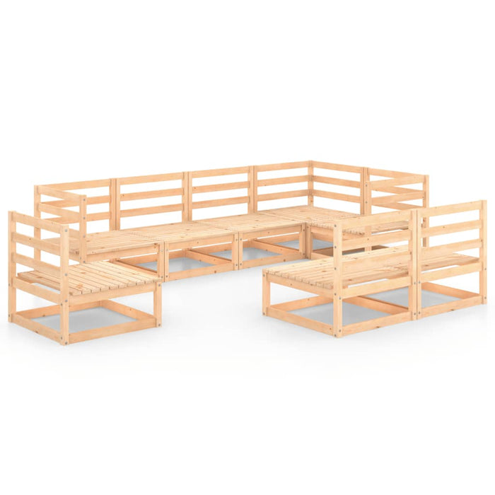 Set Divani da Giardino 8 pz in Legno Massello di Pino 3075624