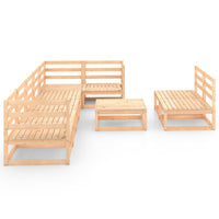 Set Divani da Giardino 9 pz in Legno Massello di Pino 3075629
