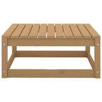 Set Divani da Giardino 9 pz Marrone Ambra Legno Massello Pino 3075632
