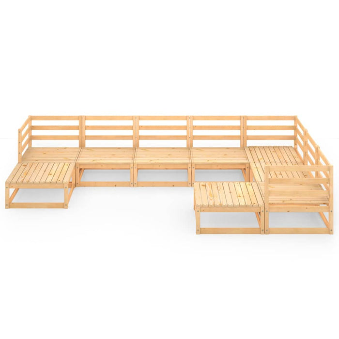 Set Divani da Giardino 9 pz in Legno Massello di Pino 3075754