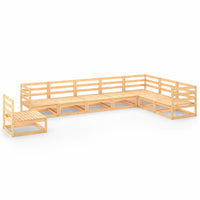 Set Divani da Giardino 8 pz in Legno Massello di Pino 3075774