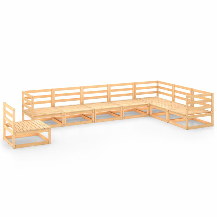 Set Divani da Giardino 8 pz in Legno Massello di Pino 3075774