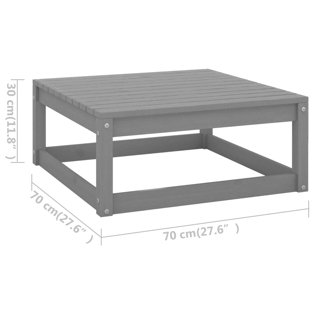 Set Divani da Giardino 11 pz in Legno Massello di Pino cod mxl 37149