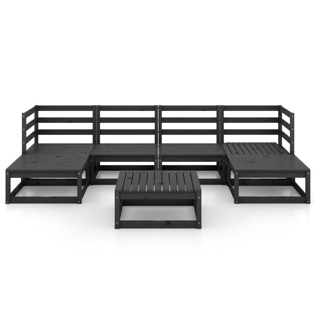 Set Divani da Giardino 7 pz in Legno Massello di Pino 3076073