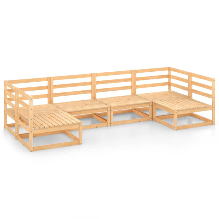 Set Divani da Giardino 6 pz in Legno Massello di Pino 3076119
