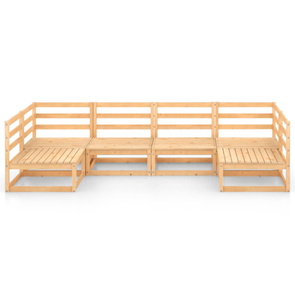 Set Divani da Giardino 6 pz in Legno Massello di Pino 3076119