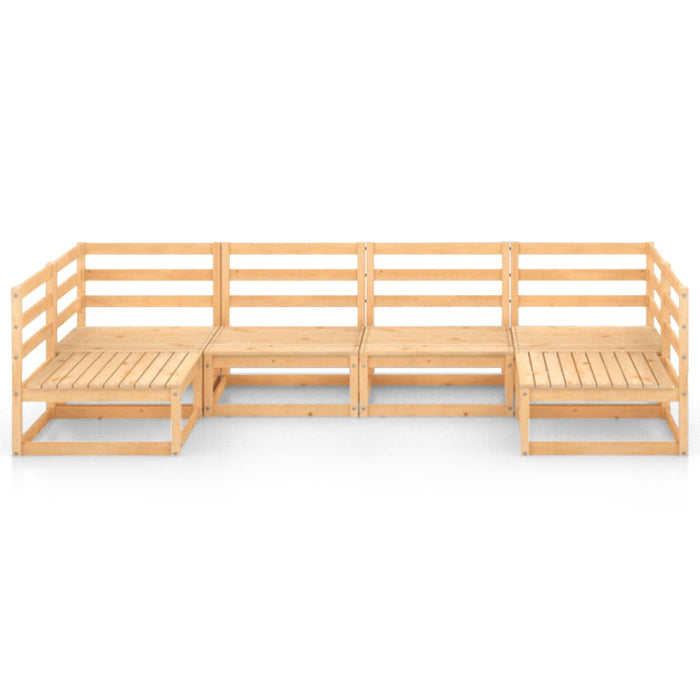 Set Divani da Giardino 6 pz in Legno Massello di Pino 3076119