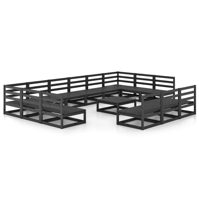 Set Divani da Giardino 14 pz in Legno Massello di Pino 3076198