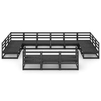 Set Divani da Giardino 13 pz in Legno Massello di Pino cod mxl 37346