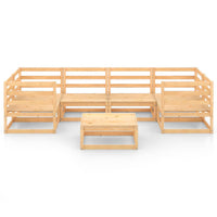 Set Divani da Giardino 7 pz in Legno Massello di Pino 3076244