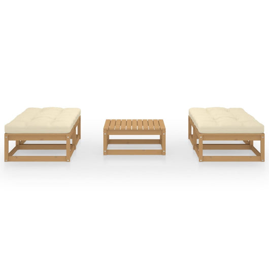 Set Divani da Giardino 5 pz con Cuscini Legno Massello di Pino cod mxl 42633