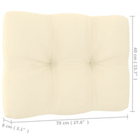 Divano da Giardino a 3 Posti con Cuscini Legno Massello di Pino 3076372