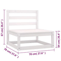 Set Divani da Giardino 6 pz con Cuscini Legno Massello di Pino 3076630