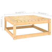 Set Salotto Giardino 8 pz Cuscini Antracite Legno Massello Pino 3076799