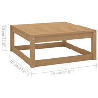 Set Salotto Giardino e Cuscini 11 pz Legno Massello Pino Ambra 3076872