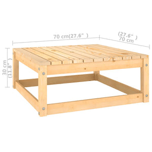 Set Salotto Giardino 10pz Cuscini Antracite Legno Massello Pino 3077164