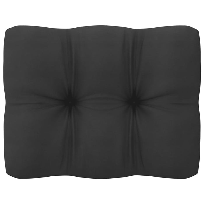 Set Divani da Giardino 9 pz con Cuscini Massello di Pino Nero 3077198