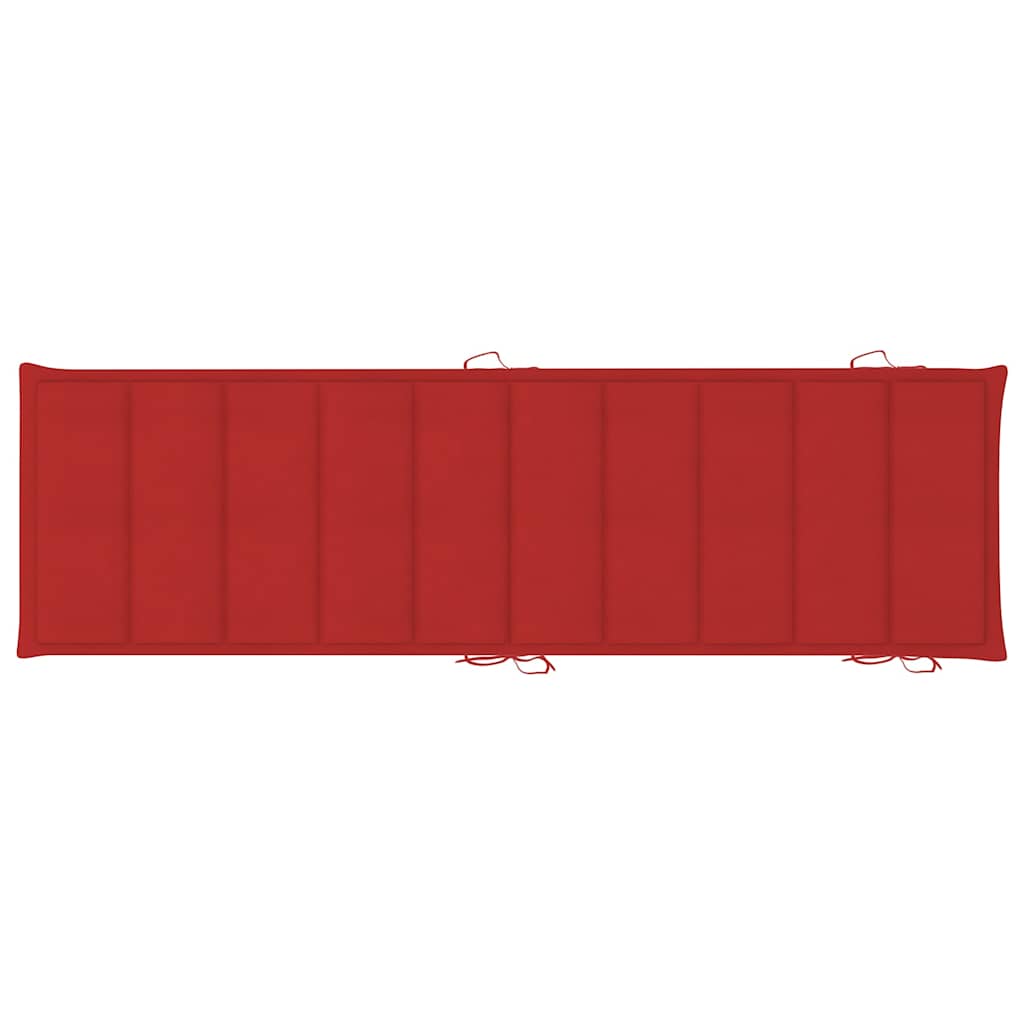 Sdraio 2 pz con Cuscini in Legno Massello di Acacia cod mxl 75553