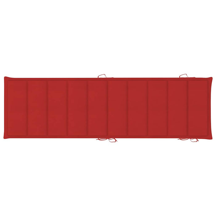 Lettini Prendisole 2 pz con Cuscini in Legno Massello d'Acacia 3077367