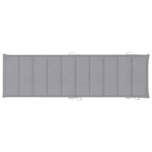 Set di 2 sdraio sedia a sdraio prendisole lettino da giardino terrazza arredamento da esterno con tavolo e cuscini in massello di acacia 02_0012096